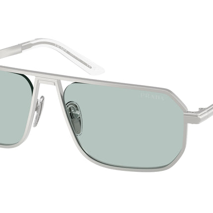 Prada PRA53S Pillow Sunglasses  27540N-Matte Silver 59-145-17 - Color Map Silver