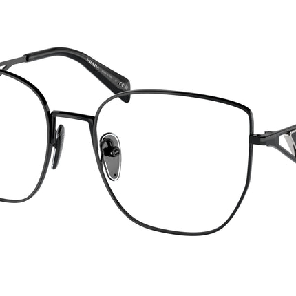 Prada PRA54VD Butterfly Eyeglasses  1AB1O1-Black 55-140-18 - Color Map Black