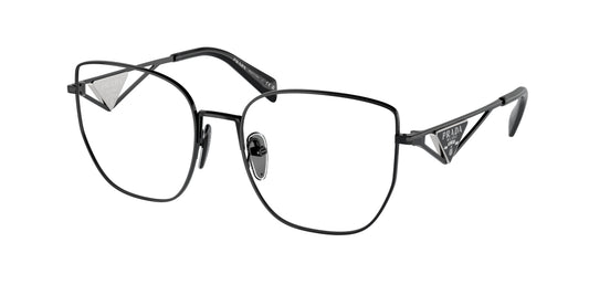 Prada PRA54VD Butterfly Eyeglasses  1AB1O1-Black 55-140-18 - Color Map Black