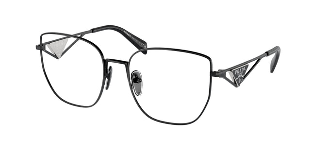 Prada PRA54VD Butterfly Eyeglasses  1AB1O1-Black 55-140-18 - Color Map Black