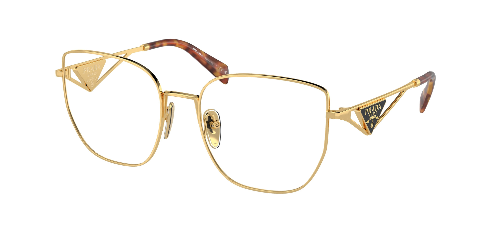 Prada PRA54VD Butterfly Eyeglasses  5AK1O1-Gold 55-140-18 - Color Map Gold