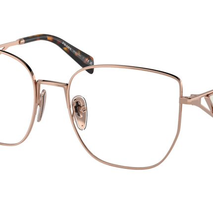 Prada PRA54VD Butterfly Eyeglasses  SVF1O1-Rose Gold 55-140-18 - Color Map Gold