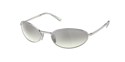 Prada PRA59S Oval Sunglasses  1BC80G-Silver 59-125-19 - Color Map Silver