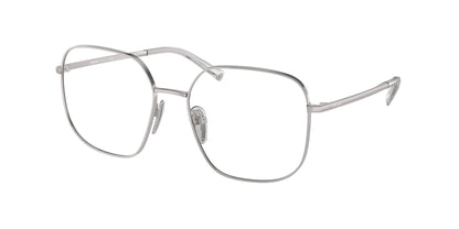 Prada PRA59V Square Eyeglasses  1BC1O1-Silver 55-135-17 - Color Map Silver