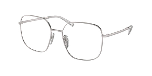 Prada PRA59V Square Eyeglasses  1BC1O1-Silver 55-135-17 - Color Map Silver