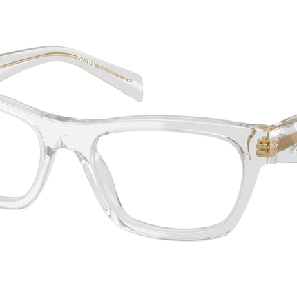 Prada PRB01VF Butterfly Eyeglasses  12R1O1-Transparent Grey 54-145-18 - Color Map Grey