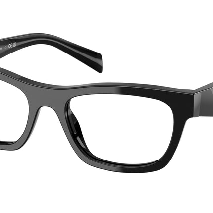 Prada PRB01VF Butterfly Eyeglasses  16K1O1-Black 54-145-18 - Color Map Black