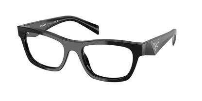 Prada PRB01VF Butterfly Eyeglasses  16K1O1-Black 54-145-18 - Color Map Black