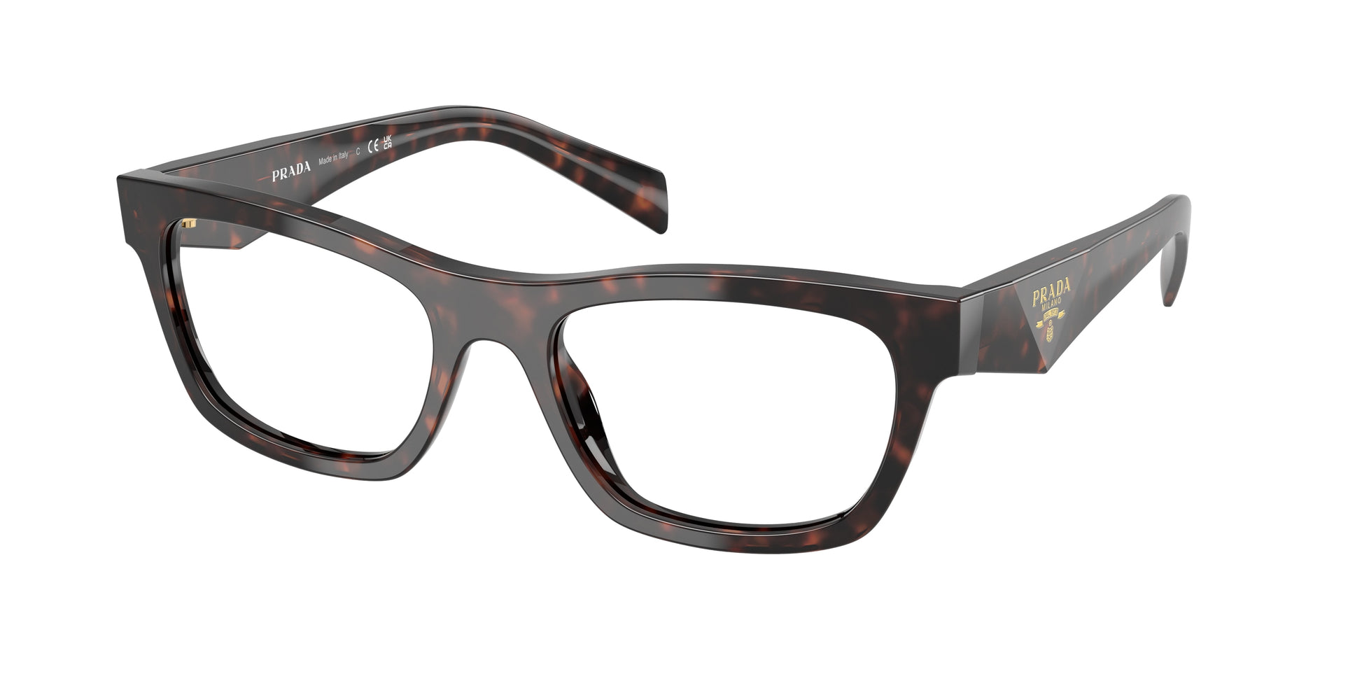 Prada PRB01VF Butterfly Eyeglasses  17N1O1-Root Tortoise 54-145-18 - Color Map Tortoise