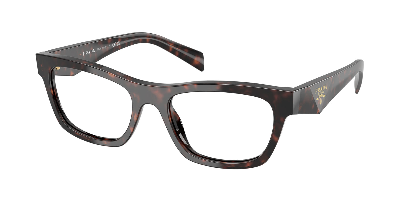 Prada PRB01V Butterfly Eyeglasses  17N1O1-Root Tortoise 54-145-19 - Color Map Tortoise
