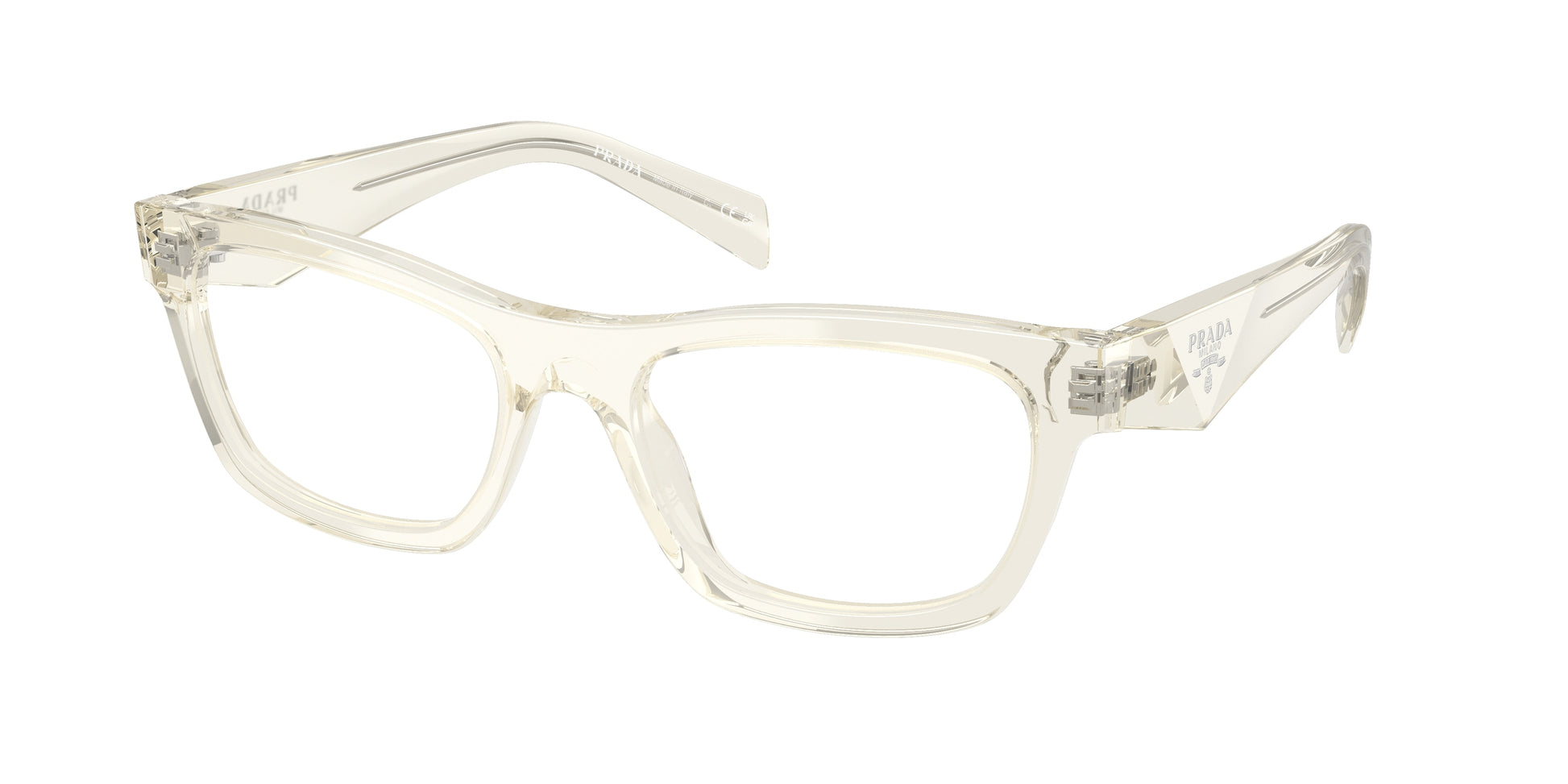 Prada PRB01V Butterfly Eyeglasses  19X1O1-Pale Gold Plated 54-145-19 - Color Map Gold