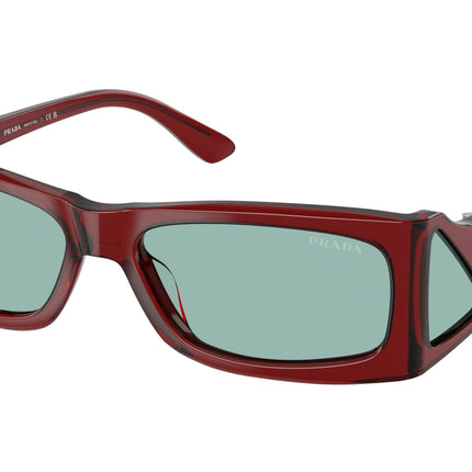 Prada PRB03S Rectangle Sunglasses  12Z40K-Transparent Peat 56-120-16 - Color Map Brown