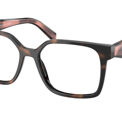Prada PRB03VF Rectangle Eyeglasses  23A1O1-Mauve Tortoise 56-140-15 - Color Map Tortoise