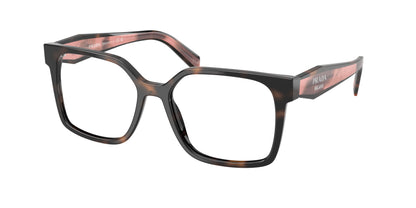 Prada PRB03VF Rectangle Eyeglasses  23A1O1-Mauve Tortoise 56-140-15 - Color Map Tortoise