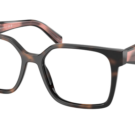 Prada PRB03V Rectangle Eyeglasses  23A1O1-Mauve Tortoise 54-140-17 - Color Map Tortoise
