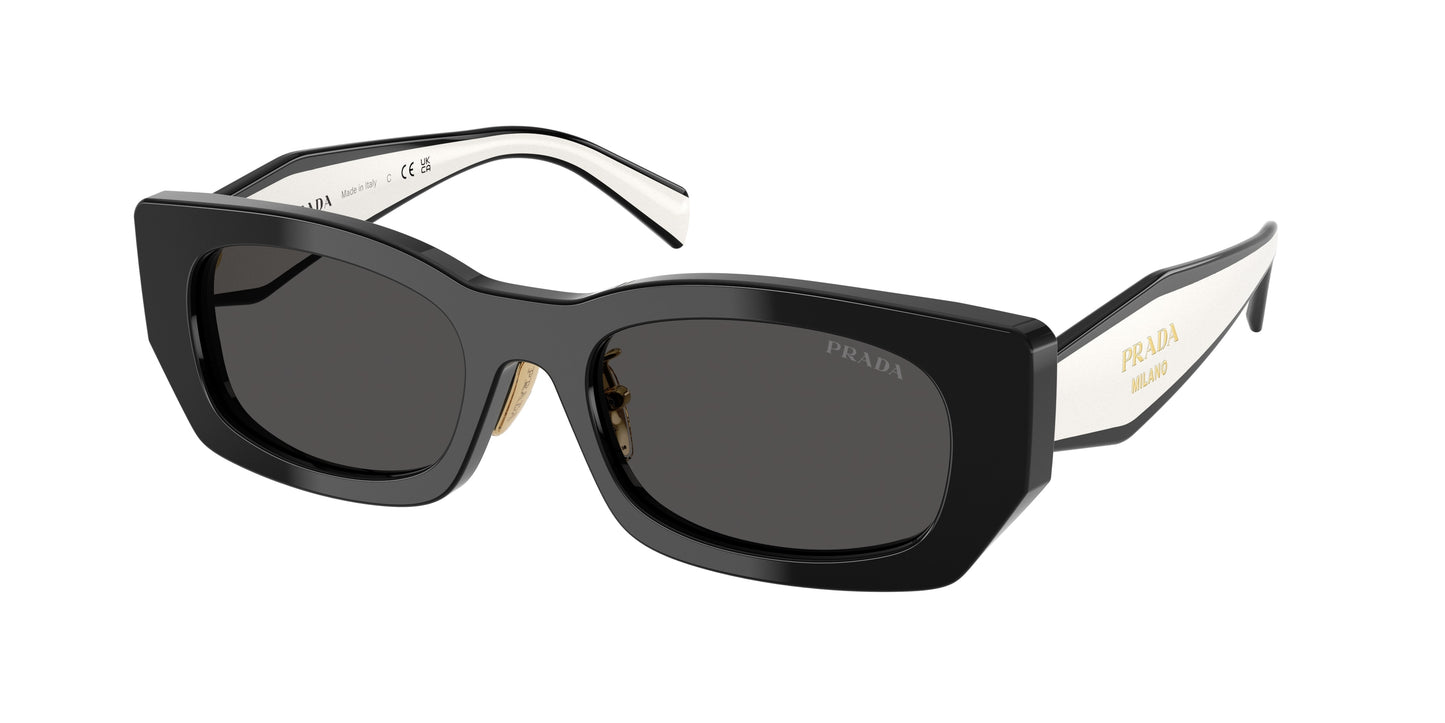 Prada PRB05SF Pillow Sunglasses  09Q08Z-Black 53-140-19 - Color Map Black