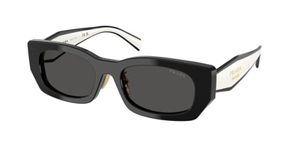 Prada PRB05SF Pillow Sunglasses  09Q08Z-Black 53-140-19 - Color Map Black
