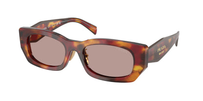 Prada PRB05SF Pillow Sunglasses  22A20I-Poppy Tortoise 53-140-19 - Color Map Tortoise