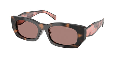 Prada PRB05SF Pillow Sunglasses  23A60B-Mauve Tortoise 53-140-19 - Color Map Tortoise