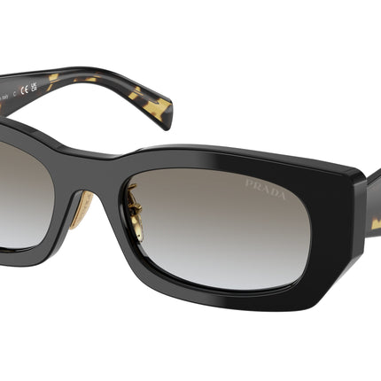 Prada PRB05SF Pillow Sunglasses  3890A7-Black 53-140-19 - Color Map Black