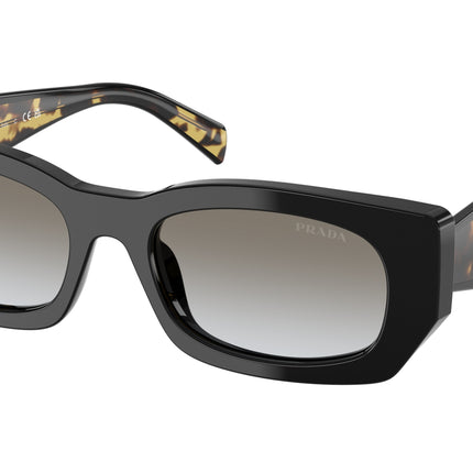 Prada PRB05S Pillow Sunglasses  3890A7-Black 53-140-19 - Color Map Black