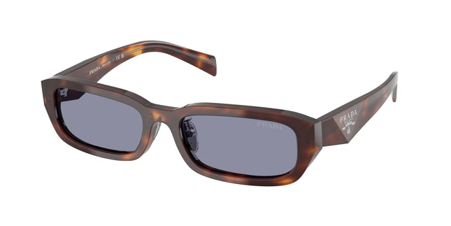 Prada PRB06SF Rectangle Sunglasses  15W03N-Classic Tortoise 55-145-18 - Color Map Tortoise