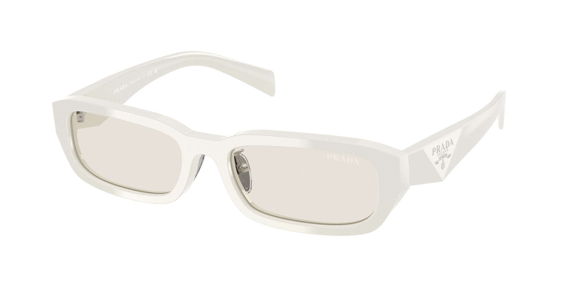 Prada PRB06SF Rectangle Sunglasses  26A40I-Dust 55-145-18 - Color Map Grey