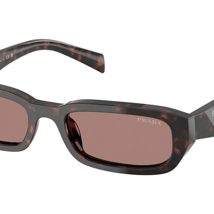 Prada PRB06S Rectangle Sunglasses  17N60B-Root Tortoise 53-145-19 - Color Map Tortoise
