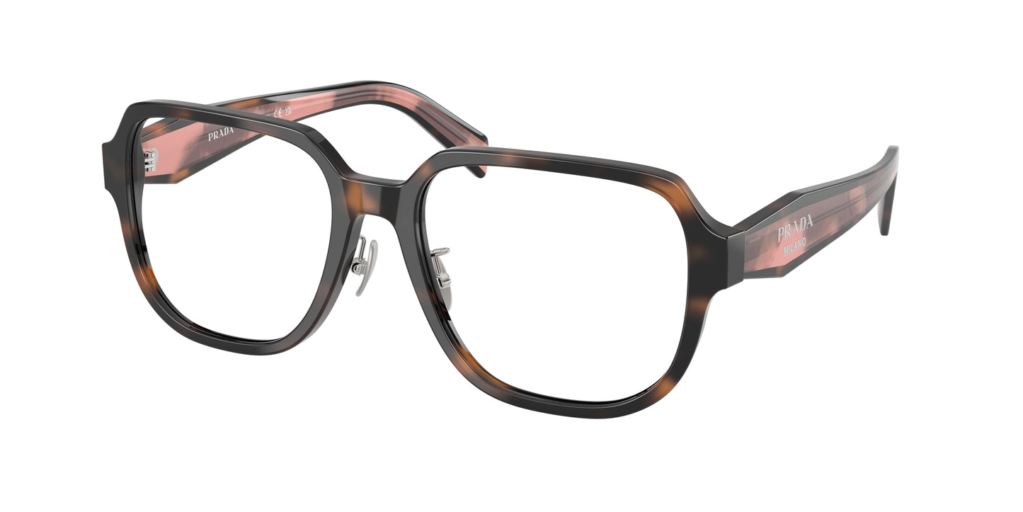 Prada PRB07VD Pillow Eyeglasses  23A1O1-Mauve Tortoise 56-140-18 - Color Map Tortoise