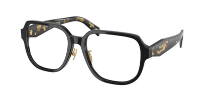 Prada PRB07VD Pillow Eyeglasses  3891O1-Black/Medium Tortoise 56-140-18 - Color Map Black