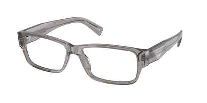 Prada PRB09V Rectangle Eyeglasses  16Z1O1-Transparent Grey 57-145-16 - Color Map Grey