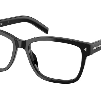 Prada PRB10VF Rectangle Eyeglasses  16K1O1-Black 56-150-16 - Color Map Black