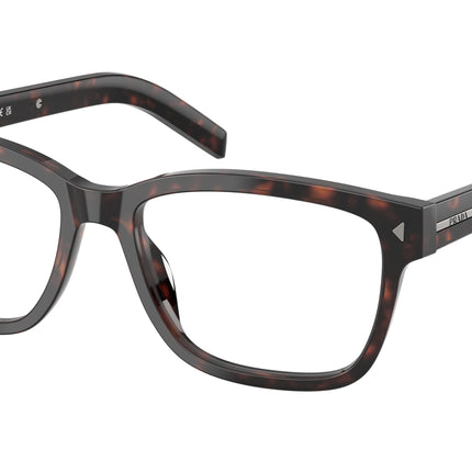 Prada PRB10VF Rectangle Eyeglasses  17N1O1-Root Havana 56-150-16 - Color Map Tortoise