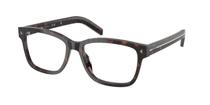 Prada PRB10VF Rectangle Eyeglasses  17N1O1-Root Havana 56-150-16 - Color Map Tortoise