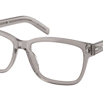 Prada PRB10V Rectangle Eyeglasses  10J1O1-Hematite 55-150-17 - Color Map Grey