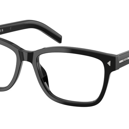 Prada PRB10V Rectangle Eyeglasses  16K1O1-Black 55-150-17 - Color Map Black