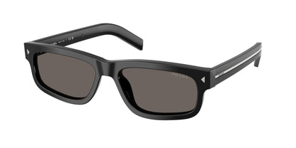 Prada PRB11SF Rectangle Sunglasses  16K731-Black 57-145-15 - Color Map Black