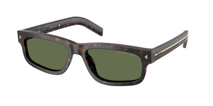 Prada PRB11SF Rectangle Sunglasses  17N20G-Root Tortoise 57-145-15 - Color Map Tortoise