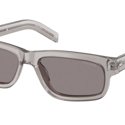 Prada PRB11S Rectangle Sunglasses  10J03D-Hematite 57-145-17 - Color Map Grey