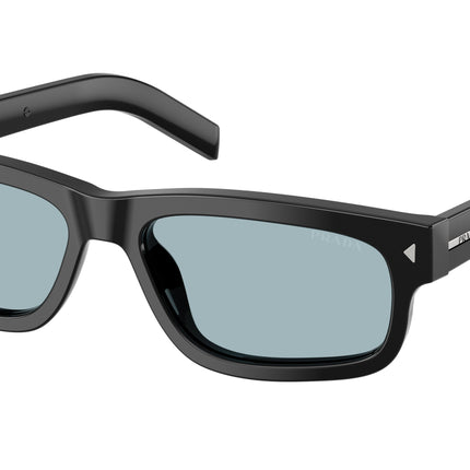Prada PRB11S Rectangle Sunglasses  16K60P-Black 57-145-17 - Color Map Black