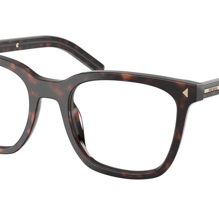 Prada PRB11V Pillow Eyeglasses  17N1O1-Root Tortoise 52-145-20 - Color Map Tortoise