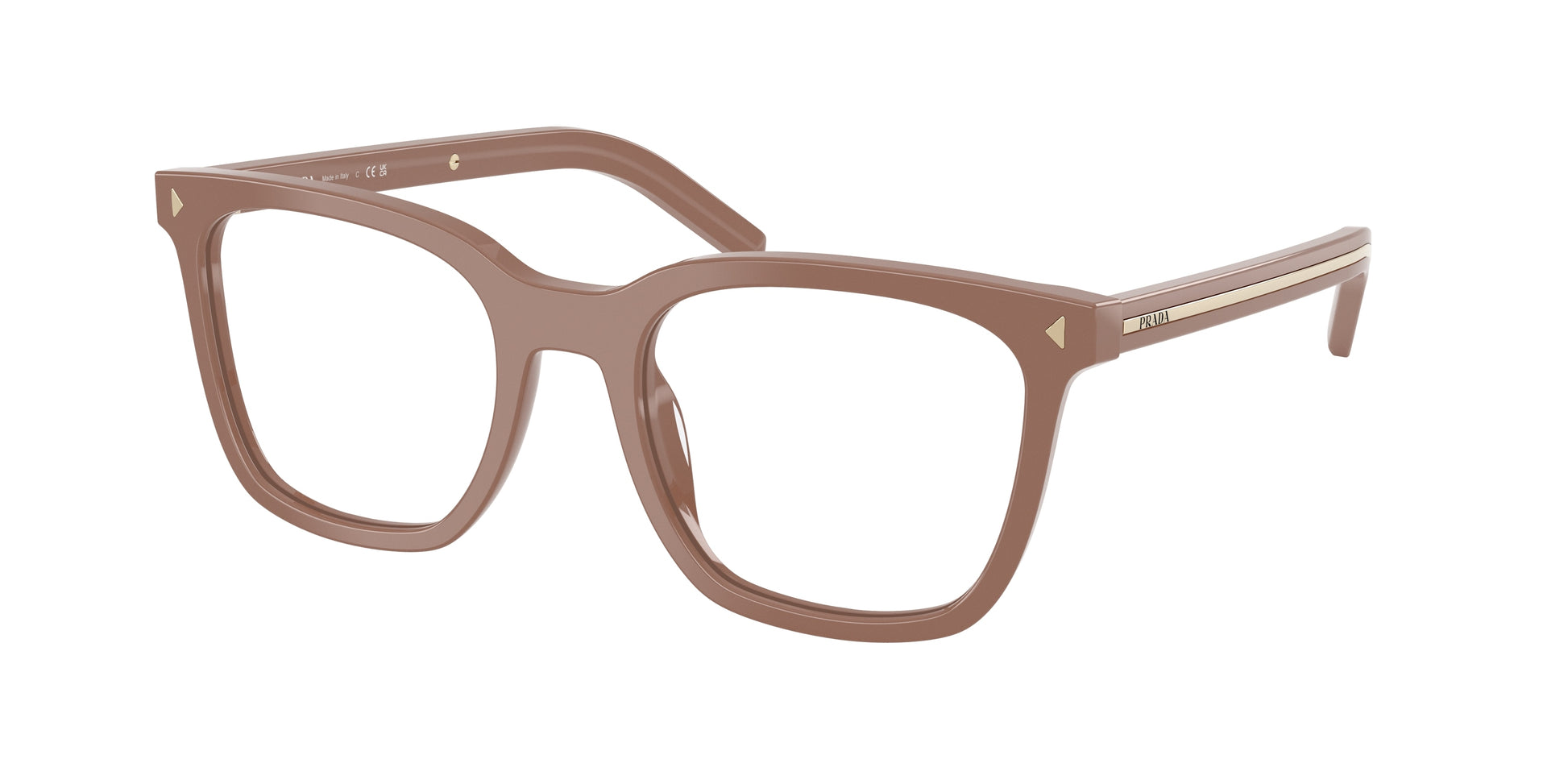 Prada PRB11V Pillow Eyeglasses  28D1O1-Pecan 52-145-20 - Color Map Brown
