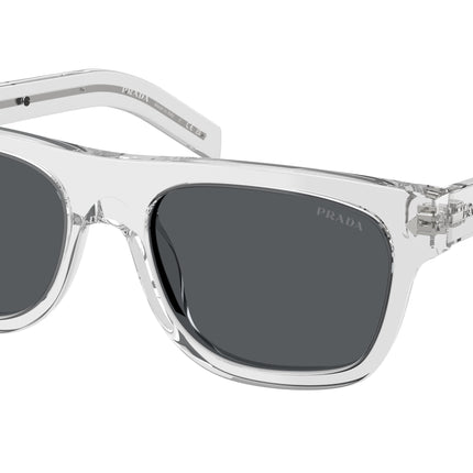 Prada PRB12SF Pillow Sunglasses  12R07T-Transparent Grey 55-145-19 - Color Map Grey