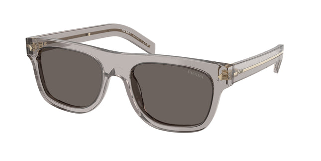 Prada PRB12S Pillow Sunglasses  10J70Z-Hematite 55-145-19 - Color Map Grey
