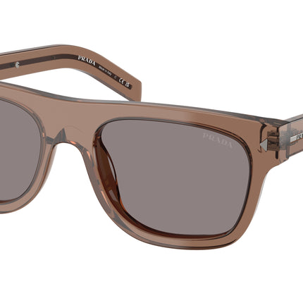 Prada PRB12S Pillow Sunglasses  28I03D-Transparent Clay 55-145-19 - Color Map Transparent