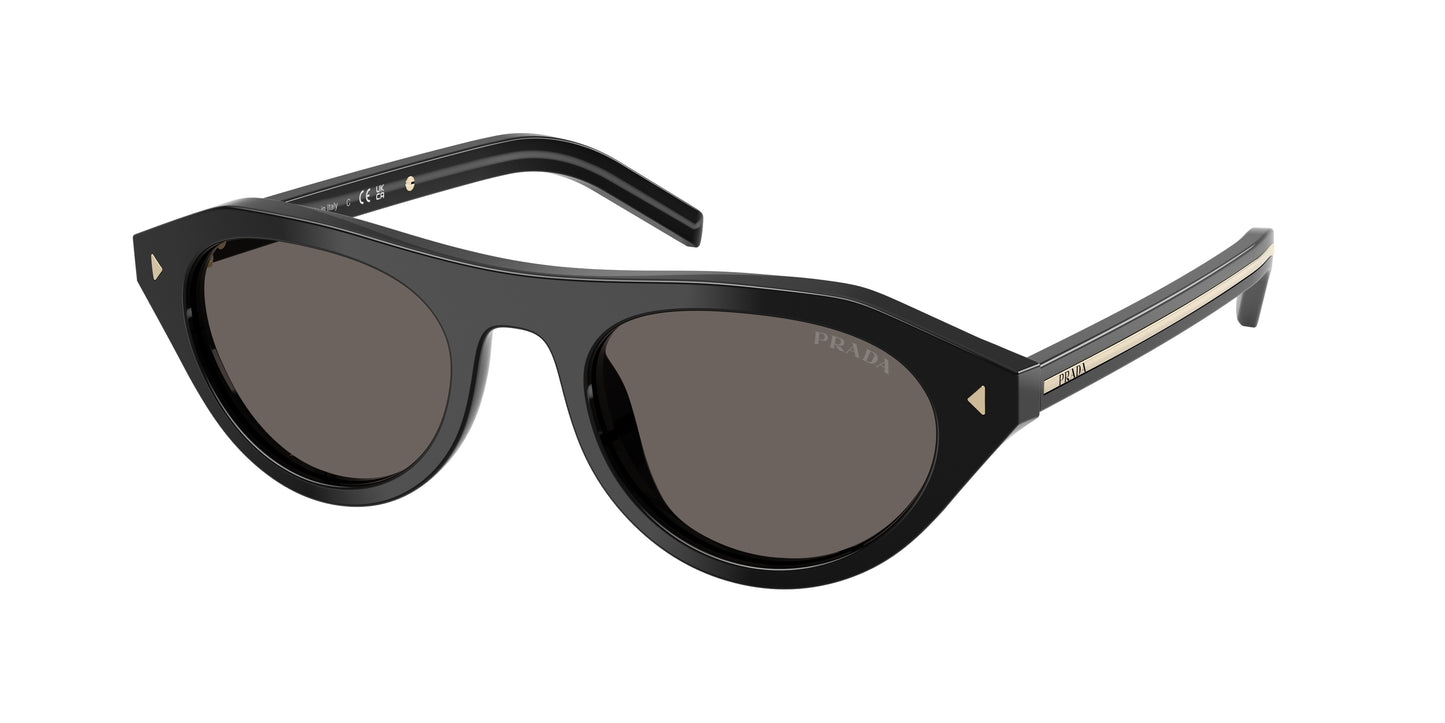 Prada PRB15S Irregular Sunglasses  16K731-Black 51-145-21 - Color Map Black