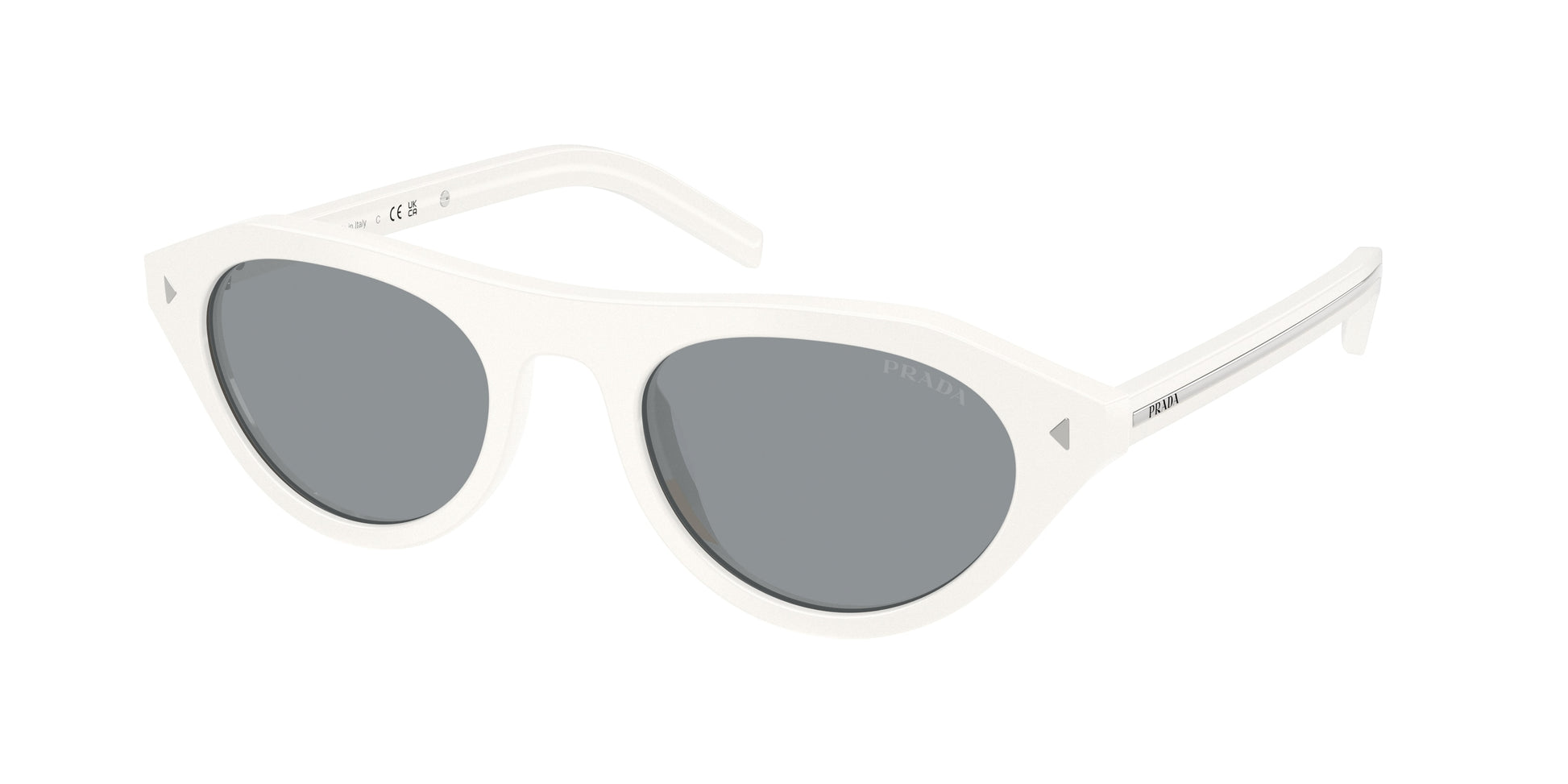 Prada PRB15S Irregular Sunglasses  17K80R-Talc 51-145-21 - Color Map White