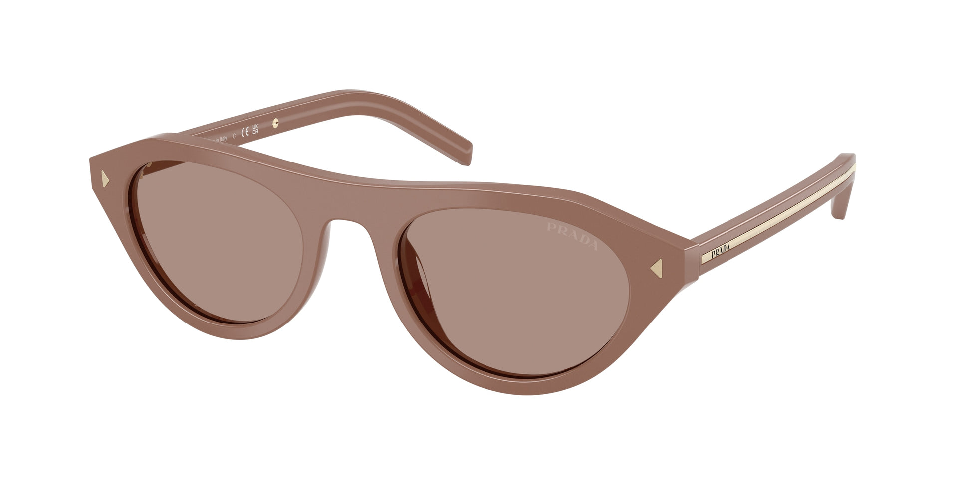Prada PRB15S Irregular Sunglasses  28D02T-Pecan 51-145-21 - Color Map Brown