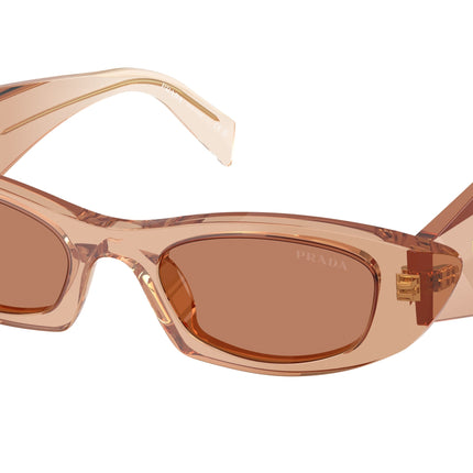 Prada PRB16SF Oval Sunglasses  28E90Q-Chocolate 52-145-20 - Color Map Brown