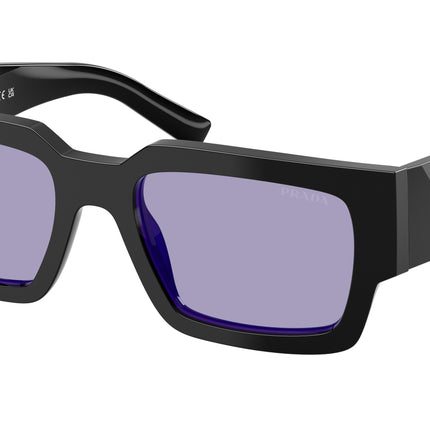 Prada PRB17SF Rectangle Sunglasses  16K01O-Black/Purple 55-145-18 - Color Map Black